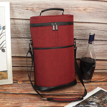 Wine Tote Insulated Leak-Proof Lining & Padded Divider