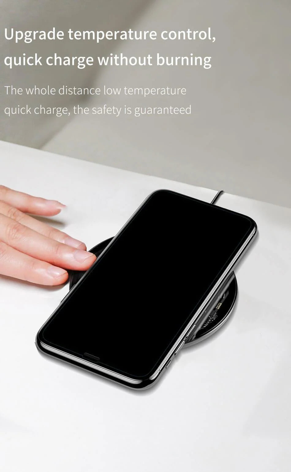 Wireless Charging Pad Qi-Compatible 10W Output