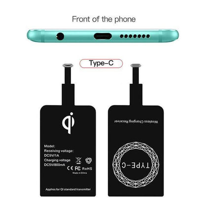Wireless Charging Receiver Qi & A4WP Compatible Slim Design