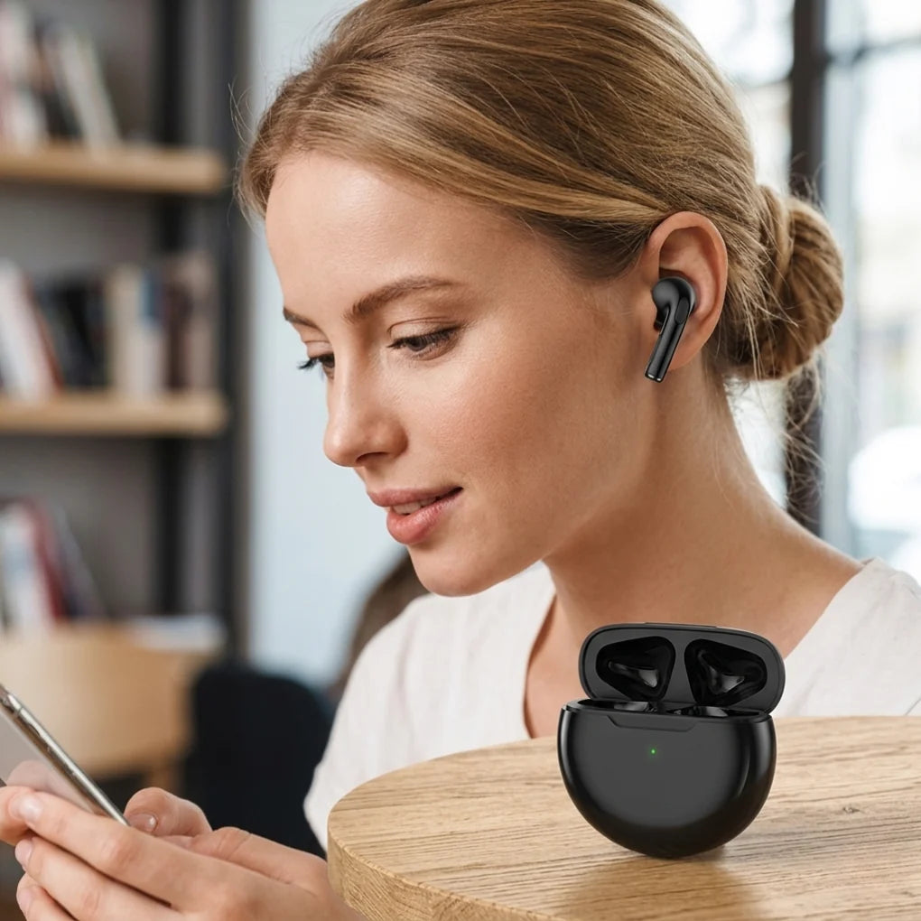 Wireless Earbuds Bluetooth 5.x Charging Case & Touch Controls