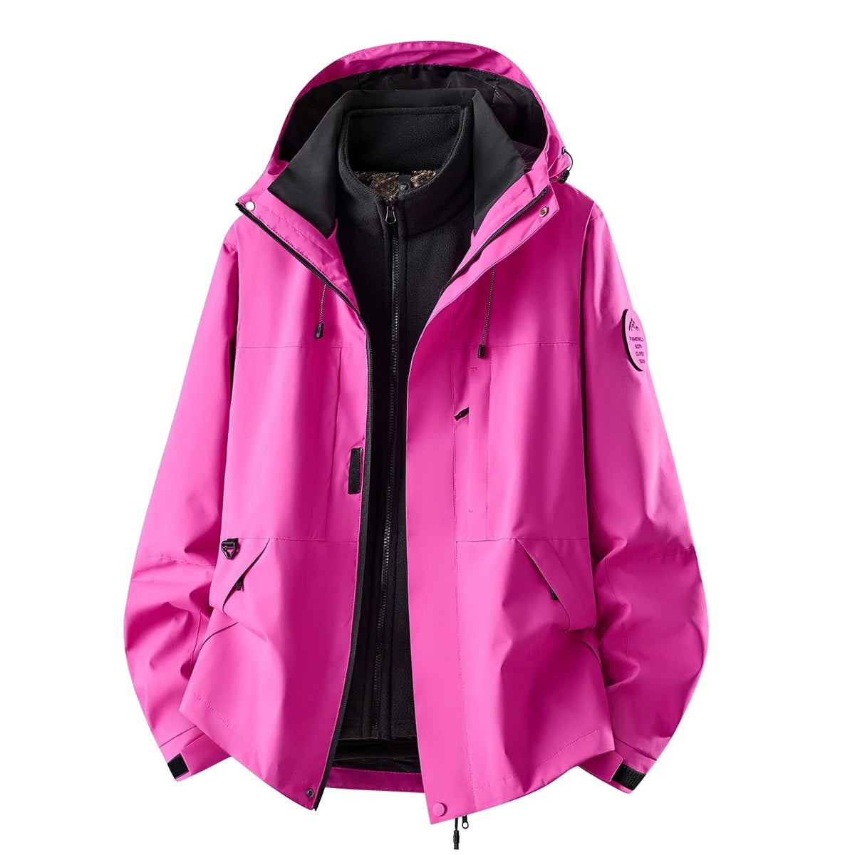 Women's 3-In-1 Jacket Waterproof Detachable Fleece Lining