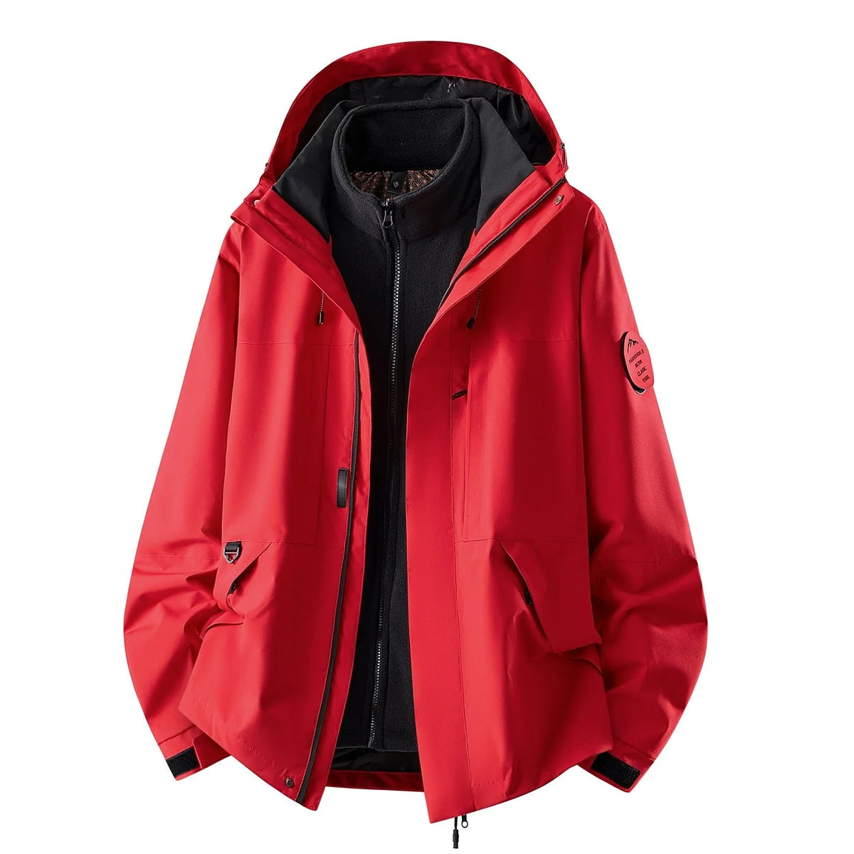 Women's 3-In-1 Jacket Waterproof Detachable Fleece Lining