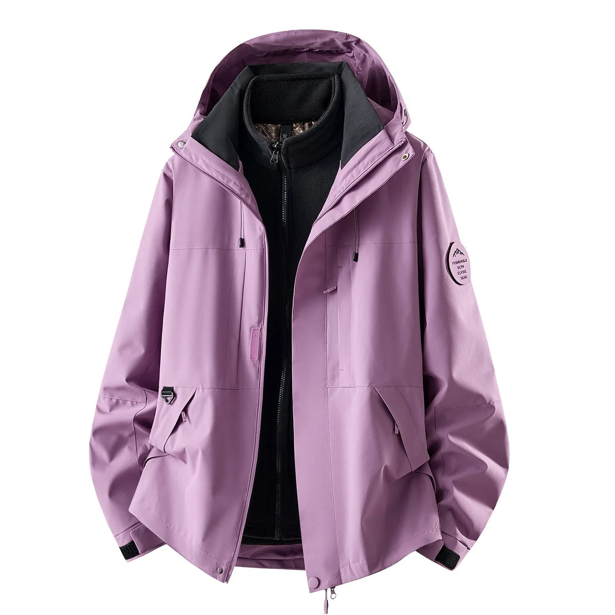 Women's 3-In-1 Jacket Waterproof Detachable Fleece Lining