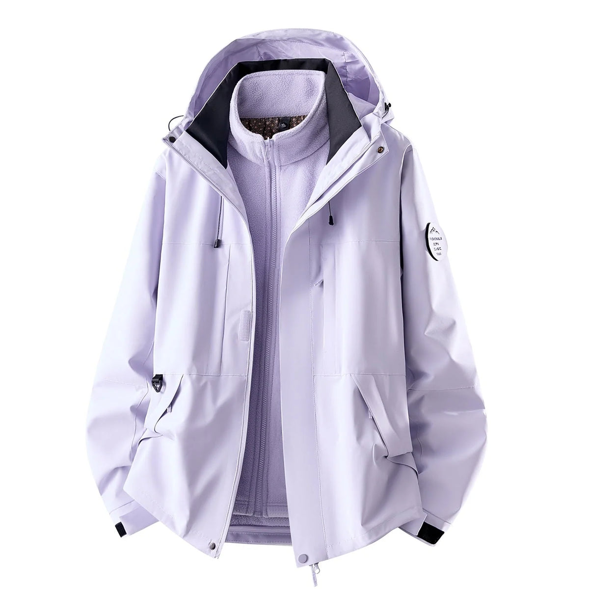 Women's 3-In-1 Jacket Waterproof Detachable Fleece Lining