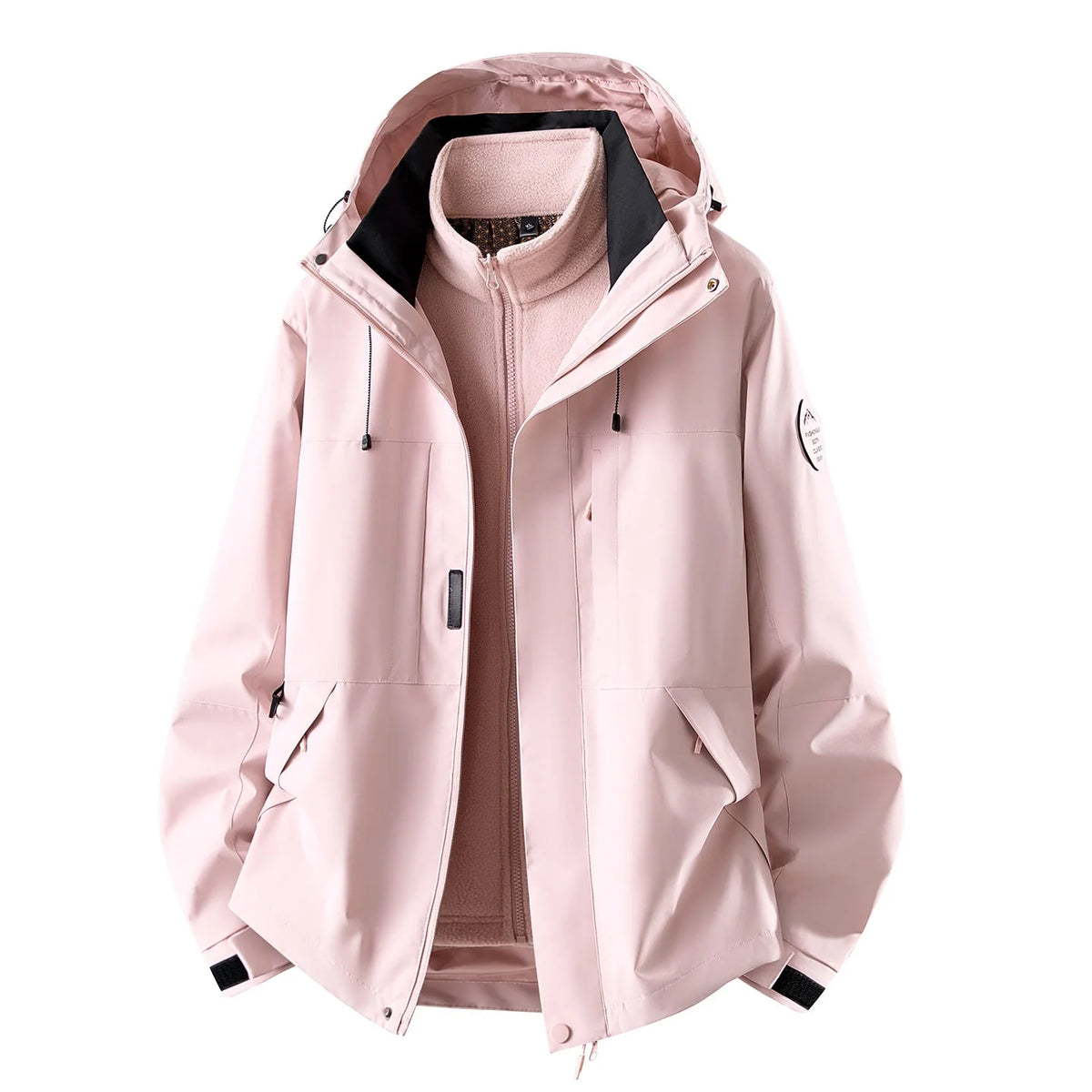 Women's 3-In-1 Jacket Waterproof Detachable Fleece Lining
