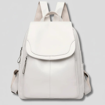 Women's Backpack Embossed PU Leather Hidden Anti-Theft Zipper Multiple Pockets