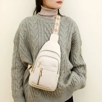 Women's Shoulder Bag Lightweight Zippered Pockets & Adjustable Strap