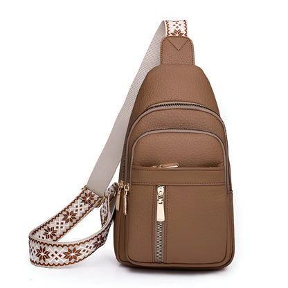 Women's Shoulder Bag Lightweight Zippered Pockets & Adjustable Strap