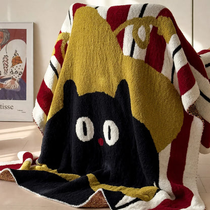 Wool Blanket Lightweight Fluffy One-Sided Finish