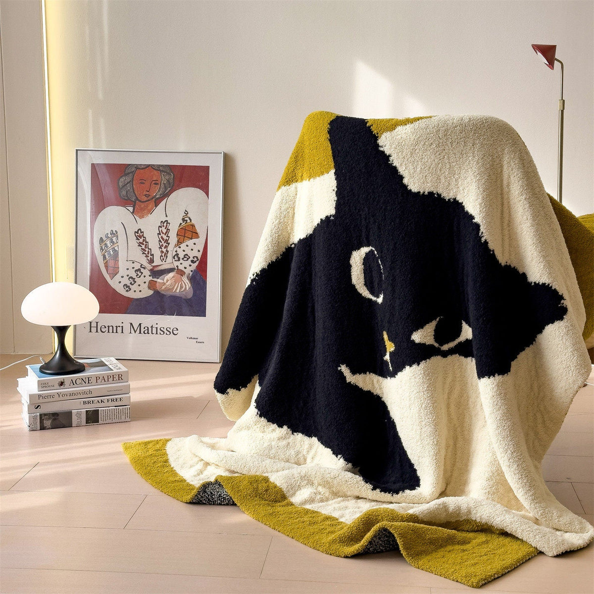 Wool Blanket Lightweight Fluffy One-Sided Finish