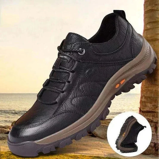 Work Shoes Lace-Up Arch Support Cushioned Slip-Resistant