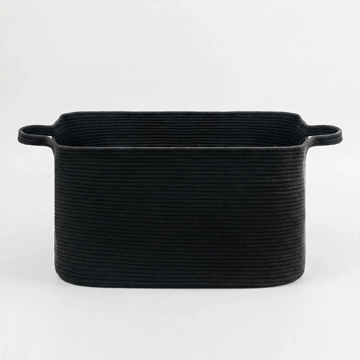 Woven Storage Basket Collapsible With Handles Machine Washable