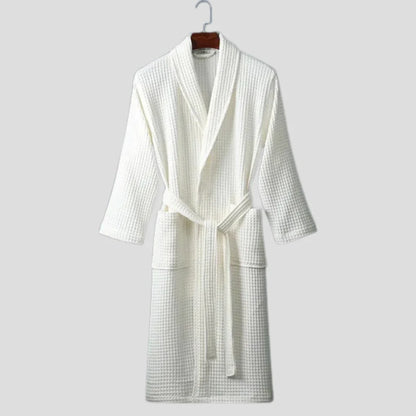 Wrap Robe Lightweight Cotton Blend Waist Tie