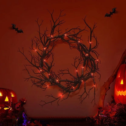 Wreath Artificial Branches Rustic Halloween Decor