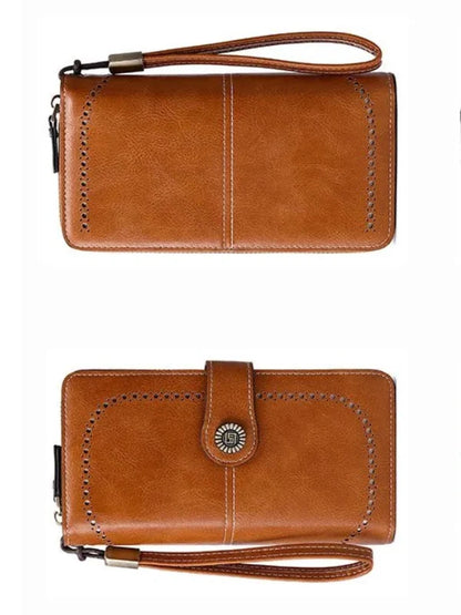 Wrist Wallet RFID-Blocking PU Leather Multiple Card Slots