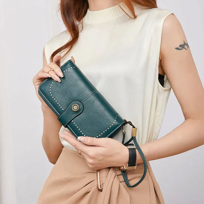 Wrist Wallet RFID-Blocking PU Leather Multiple Card Slots