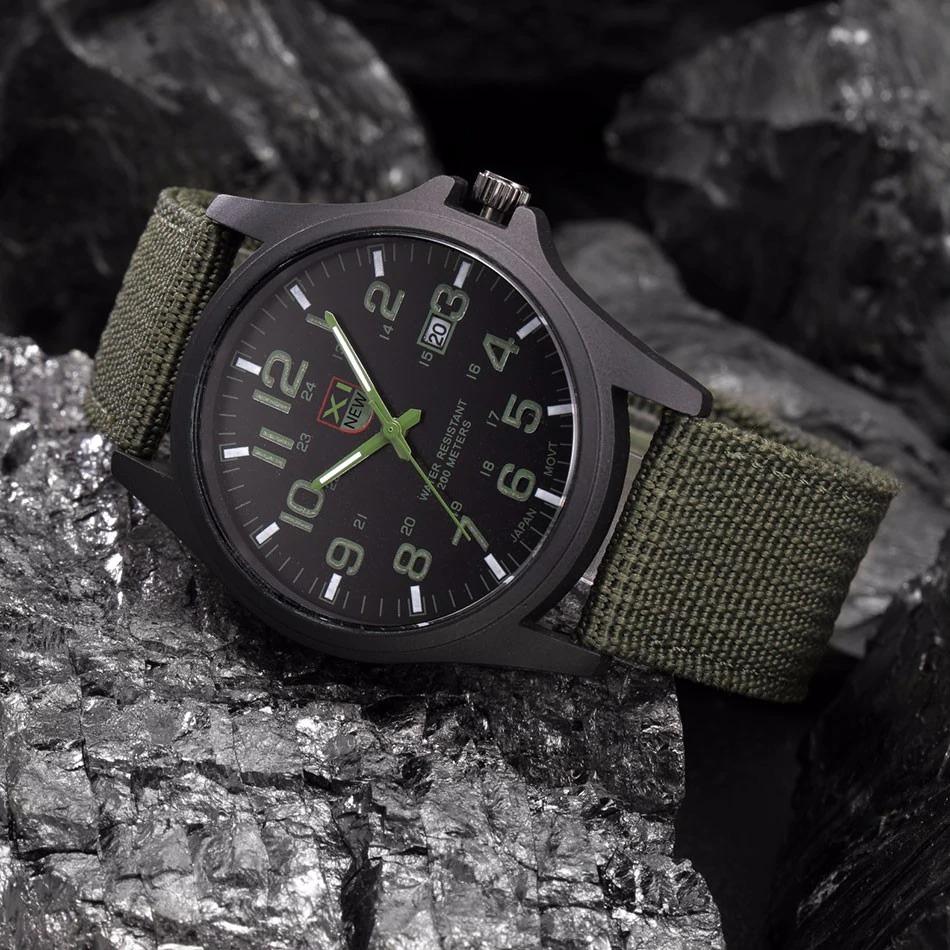 Wristwatch Shock-Resistant Illuminated Dial Splash-Resistant