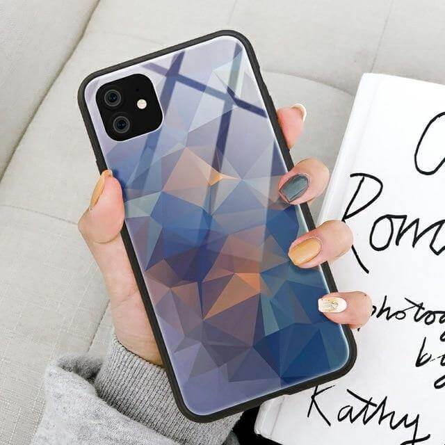 iPhone Case Tempered Glass Scratch-Resistant Wireless Charging-Compatible